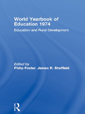 cover image of World Yearbook of Education 1974